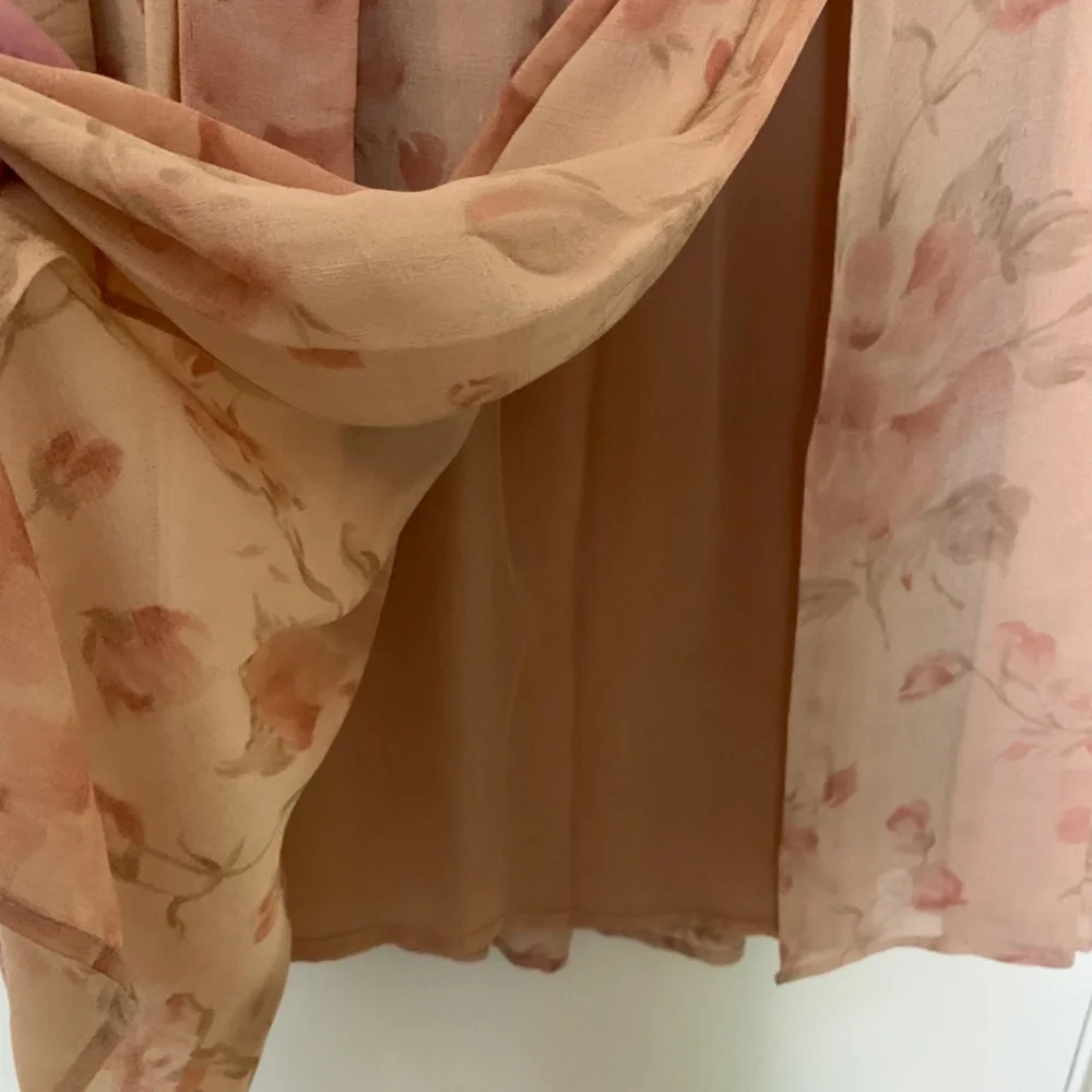 Ann Klein II Silk Chiffon Floral Skirt | Lined | Belted | Size 8 | Vintage